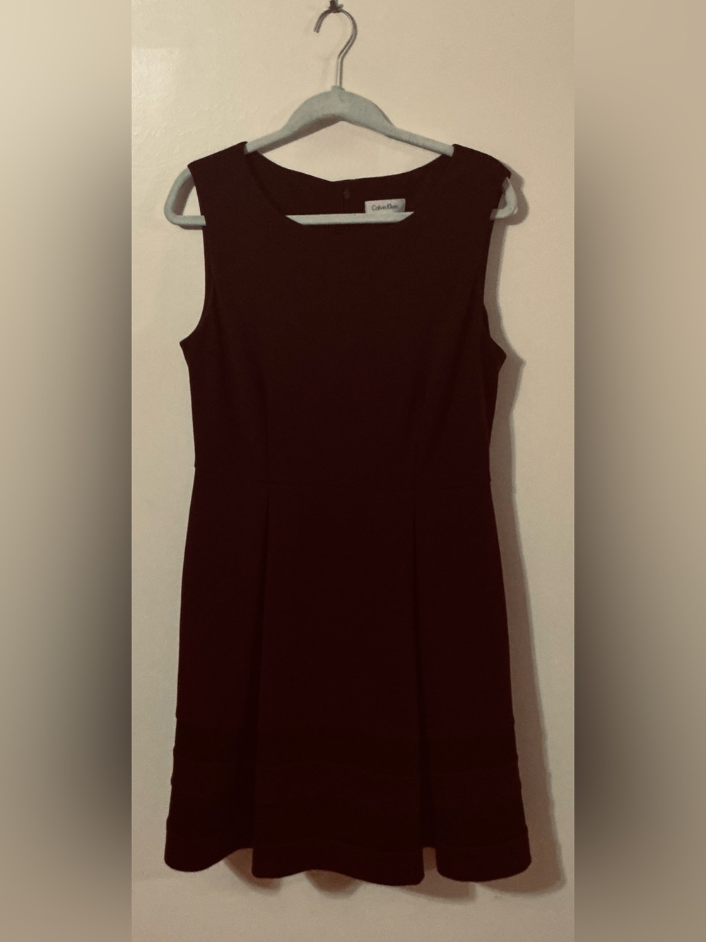 Calvin Klein Purple Sleeveless Knee Length Sheath Dress Size 12